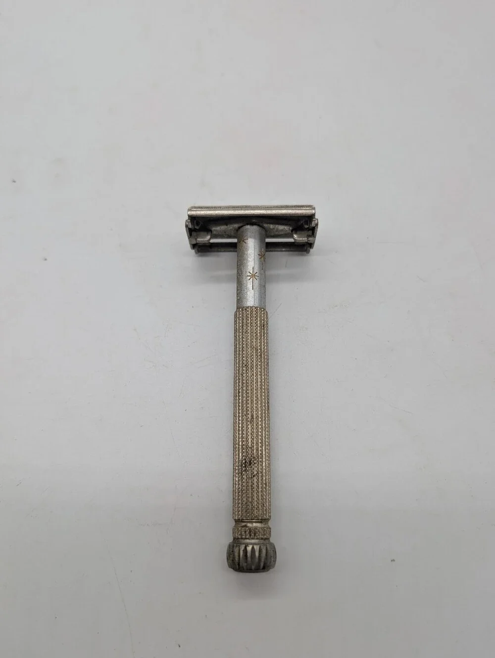 Vintage Lady Gillette Star Pattern Safety Razor – Collectible Shaving Tool